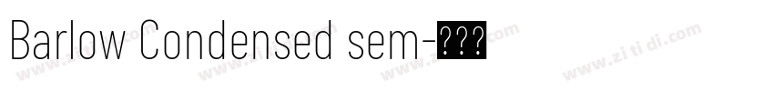 Barlow Condensed sem字体转换